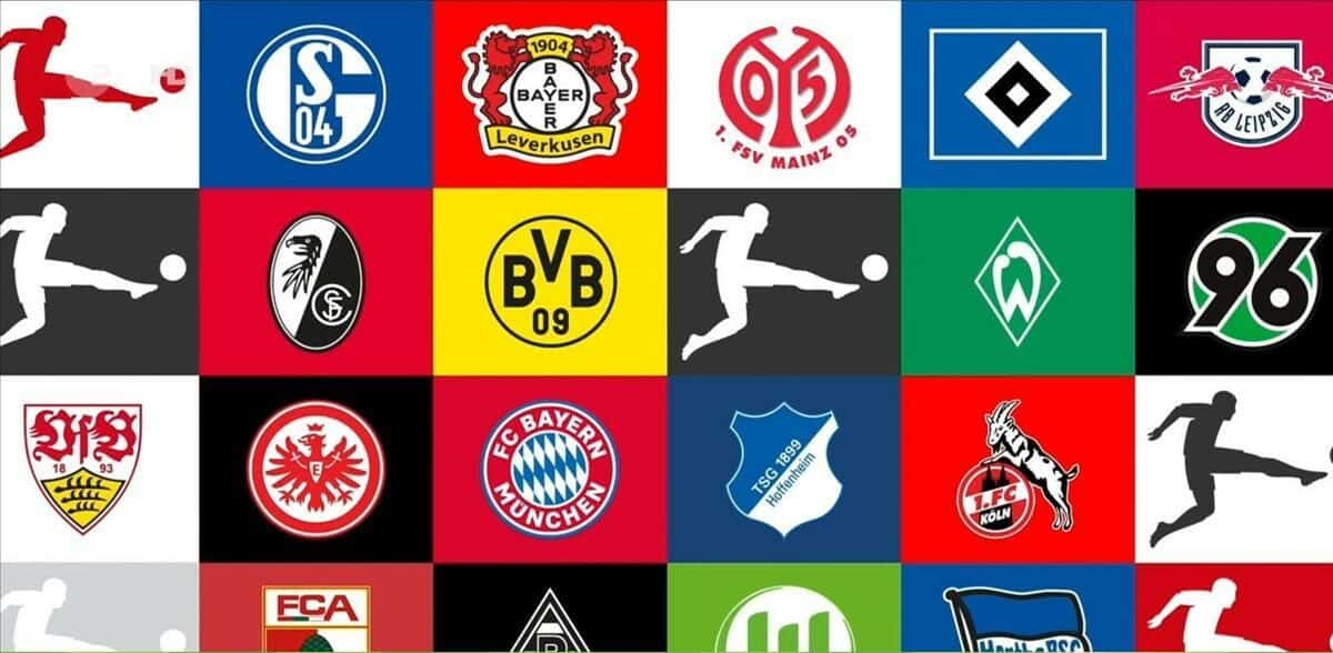 Các câu lạc bộ hiện nay đang tham dự giải đấu tại bxh Đức